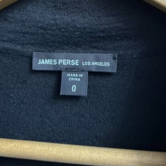 James Perse black button down short sleeve shirt size 0 - Picture 5 of 7